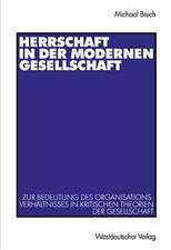 Herrschaft in der modernen Gesellschaft: Zur Bedeutung des Organisationsverhältnisses in kritischen Theorien der Gesellschaft