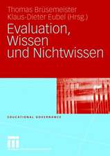 Evaluation, Wissen und Nichtwissen