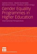 Gender Equality Programmes in Higher Education: International Perspectives