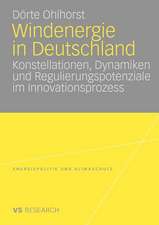 Windenergie in Deutschland: Konstellationen, Dynamiken und Regulierungspotenziale im Innovationsprozess