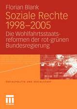 Soziale Rechte 1998-2005: Die Wohlfahrtsstaatsreformen der rot-grünen Bundesregierung