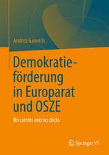 Demokratieförderung von Europarat und OSZE: Ein Beitrag zur europäischen Integration