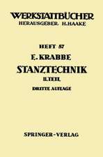 Stanztechnik: Zweiter Teil: Die Bauteile des Schnittes