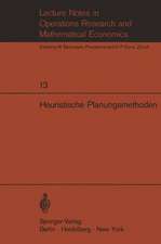 Heuristische Planungsmethoden: Unterlagen für einen Kurs des Instituts für Operations Research der ETH Zürich