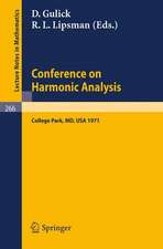 Conference on Harmonic Analysis: College Park, Maryland, 1971