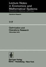 Optimization and Operations Research