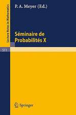 Séminaire de Probabilités X: Université de Strasbourg