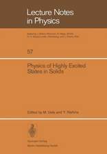 Physics of Highly Excited States in Solids