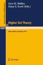 Higher Set Theory: Proceedings, Oberwolfach, Germany, April 13-23, 1977