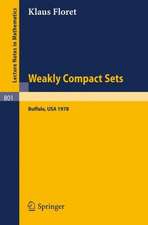 Weakly Compact Sets: Lectures Held at S.U.N.Y., Buffalo, in Spring 1978