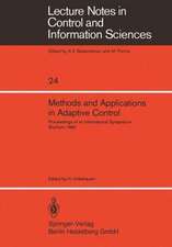 Methods and Applications in Adaptive Control: Proceedings of an International Symposium, Bochum, 1980