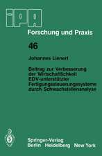 Beitrag zur Verbesserung der Wirtschaftlichkeit EDV-unterstützter Fertigungssteuerungssysteme durch Schwachstellenanalyse