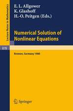 Numerical Solution of Nonlinear Equations: Proceedings, Bremen, 1980