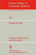 Compiler Specification and Verification