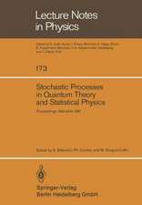 Stochastic Processes in Quantum Theory and Statistical Physics: Proceedings of the International Workshop Held in Marseille, France, June 29–July 4, 1981