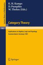 Category Theory: Applications to Algebra, Logic and Topology. Proceedings of the International Conference Held at Gummersbach, July 6-10, 1981