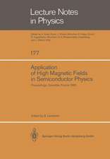 Application of High Magnetic Fields in Semiconductor Physics