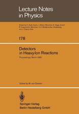 Detectors in Heavy-Ion Reactions: Proceedings of the Symposium Commemorating the 100th Anniversary of Hans Geiger’s birth Held at the Hahn-Meitner-Institut für Kernforschung Berlin October 6–8, 1982