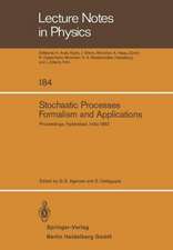 Stochastic Processes, Formalism and Applications: Proceedings of the Winter School Held at the University of Hyderabad, India, December 15–24, 1982