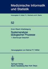 Erwin-Riesch Arbeitstagung Systemanalyse biologischer Prozesse: 1. Ebernburger Gespräch Bad Münster am Stein-Ebernburg, 5.–7. April 1984