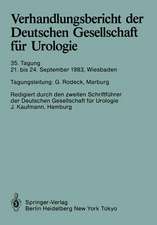 Verhandlungsbericht der Deutschen Gesellschaft für Urologie: 21. bis 24. September 1983, Wiesbaden