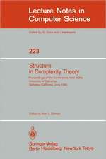 Structure in Complexity Theory: Proceedings of the Conference held at the University of California, Berkeley, June 2-5, 1986