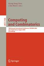 Computing and Combinatorics: 10th Annual International Conference, COCOON 2004, Jeju Island, Korea, August 17-20, 2004, Proceedings