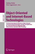 Object-Oriented and Internet-Based Technologies: 5th Annual International Conference on Object-Oriented and Internet-Based Technologies, Concepts, and Applications for a Networked World, Net.ObjectDays 2004 Erfurt, Germany, September 27–30, 2004 Proceedings