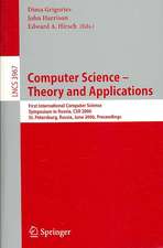 Computer Science -- Theory and Applications: First International Symposium on Computer Science in Russia, CSR 2006, St. Petersburg, Russia, June 8-12, 2006, Proceedings