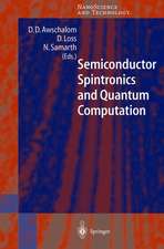 Semiconductor Spintronics and Quantum Computation