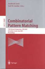 Combinatorial Pattern Matching: 12th Annual Symposium, CPM 2001 Jerusalem, Israel, July 1-4, 2001 Proceedings