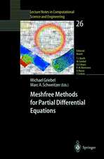 Meshfree Methods for Partial Differential Equations