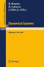 Dynamical Systems: Valparaiso. Proceedings of a Symposium Held in Valparaiso, Chile, Nov. 24-29, 1986