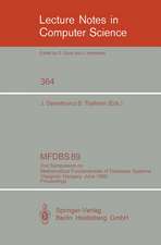 MFDBS 89: 2nd Symposium on Mathematical Fundamentals of Database Systems, Visegrad, Hungary, June 26-30, 1989. Proceedings