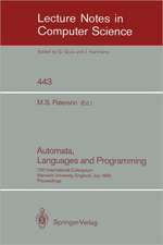 Automata, Languages and Programming: 17th International Colloquium, Warwick University, England, July 16-20, 1990, Proceedings