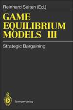 Game Equilibrium Models II: Methods, Morals, and Markets