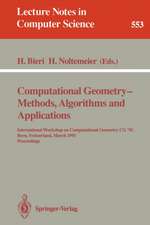 Computational Geometry - Methods, Algorithms and Applications: International Workshop on Computational Geometry CG '91 Bern, Switzerland, March 21-22, 1991. Proceedings