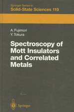 Spectroscopy of Mott Insulators and Correlated Metals: Proceedings of the 17th Taniguchi Symposium, Kashikojima, Japan, October 24 - 28, 1994