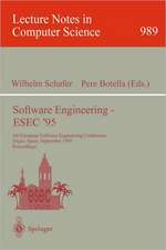 Software Engineering - ESEC '95: 5th European Software Engineering Conference, Sitges, Spain, September 25 - 28, 1995. Proceedings