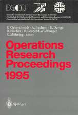 Operations Research Proceedings 1995: Selected Papers of the Symposium on Operations Research (SOR ’95), Passau, September 13 – September 15, 1995