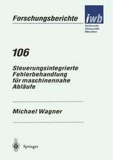 Steuerungsintegrierte Fehlerbehandlung für maschinennahe Abläufe