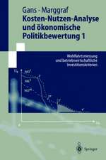 Kosten-Nutzen-Analyse und ökonomische Politikbewertung 1: Wohlfahrtsmessung und betriebswirtschaftliche Investitionskriterien