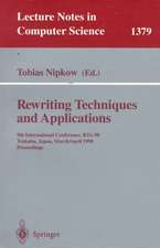 Rewriting Techniques and Applications: 9th International Conference, RTA-98, Tsukuba, Japan, March 30 - April 1, 1998, Proceedings