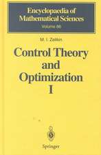 Control Theory and Optimization I