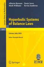 Hyperbolic Systems of Balance Laws