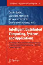 Intelligent Distributed Computing, Systems and Applications