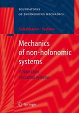 Mechanics of non-holonomic systems: A New Class of control systems