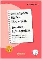 Lernaufgaben für den Wochenplan - Spanisch 1./2. Lernjahr