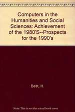 Computers in the humanities and the social sciences: Achievements of the 1980s, prospects for the 1990s. Proceedings of the Cologne Computer Conference 1988 uses of the computer in the humanities and social sciences held at the University of Cologne, September 1988