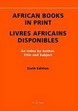 African Books in Print / Livres africains disponibles